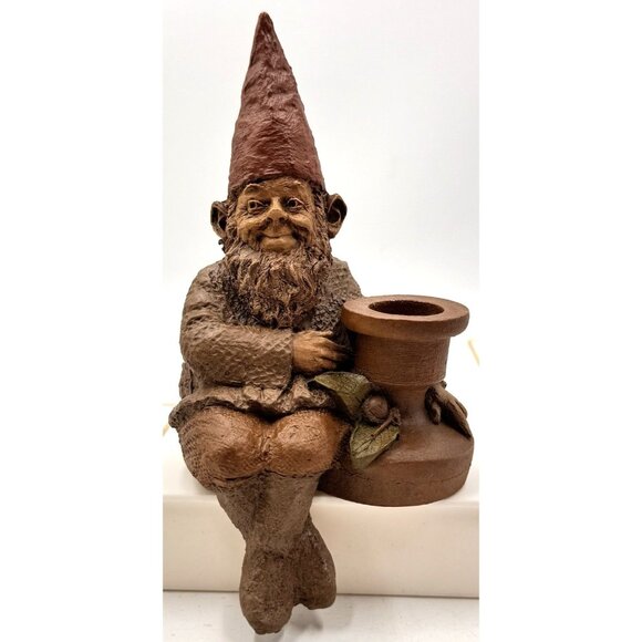 Tom Clark Gnome JACK B NIMBLE Figurine #37 Candlestick Holder Shelf Sitter Books - Picture 3 of 9
